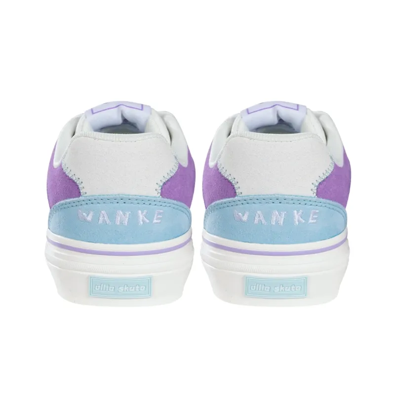 Ollieskate Wear resistant And Lightweight Low Top Skateboard Shoes Unisex Blue Purple-4