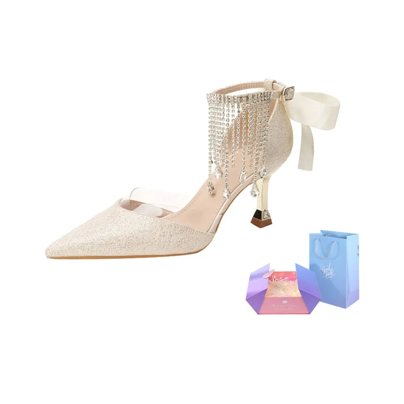 KATHRYN WILSON Slim Heel High Heels 7cm Women's Champagne-7
