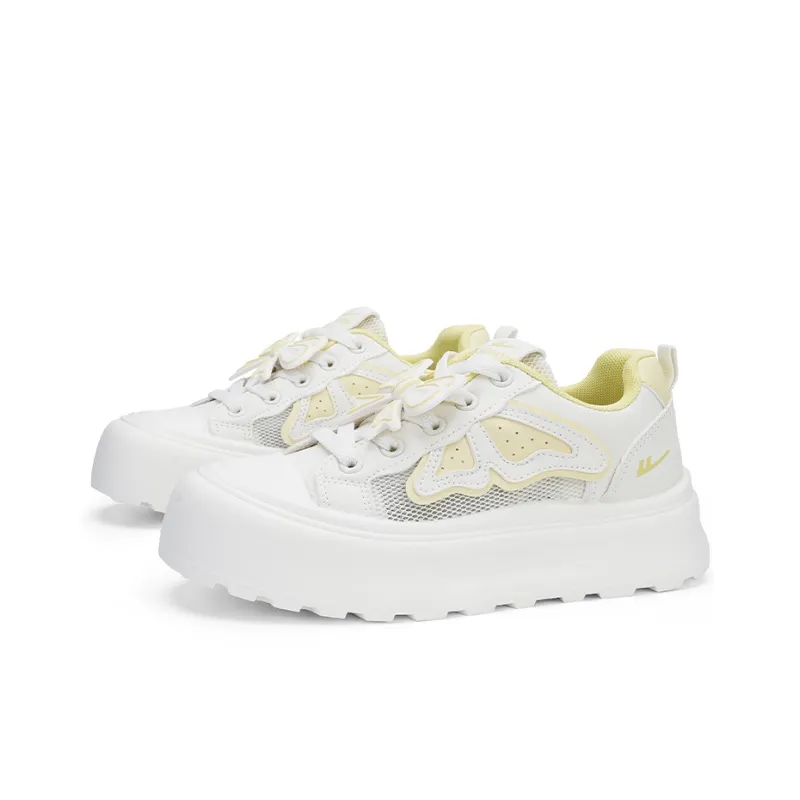 Warrior Abrasion Resistant Slip Resistant Low Top Casual Shoes Women's Beige Yellow-2