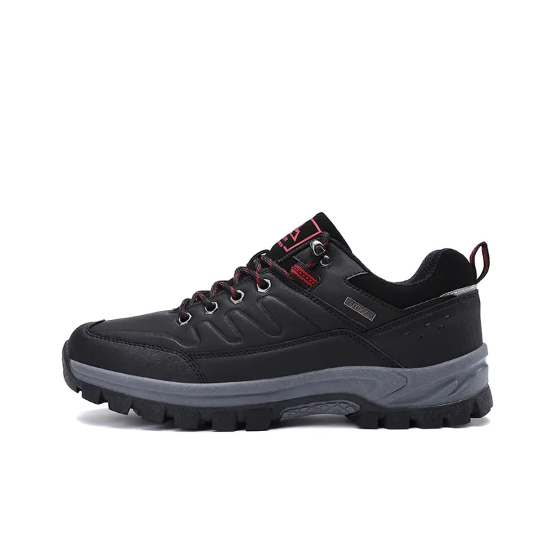 TELENT Shock Absorbers With Slip Resistant Features Low Top Casual Shoes Men's Black-0