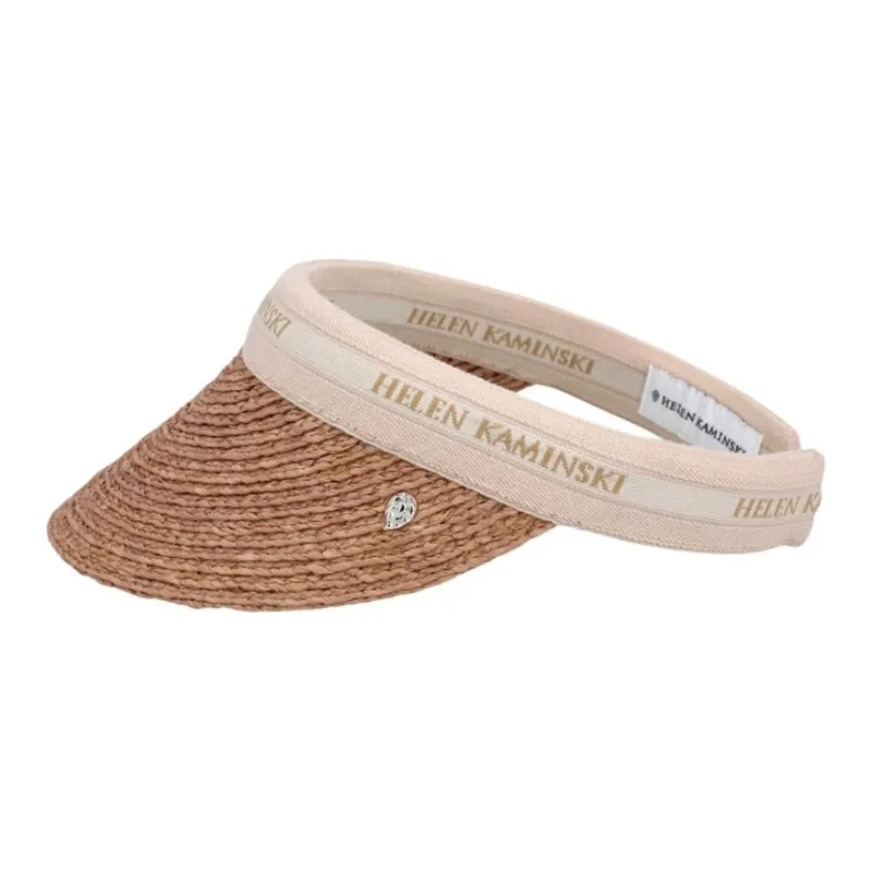 HELEN KAMINSKI Rayon, Cotton, Raffia, Polyester, Nylon, Elastane Sun Protection Hats Women's Brown-1