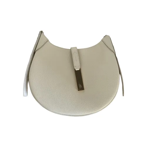 Polo Ralph Lauren Polo ID Cow Leather Shoulder Bag Trumpets Women's Ivory