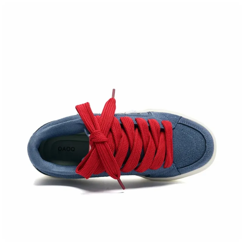 OAOQ Slip Resistant Cushioning Abrasion Resistant Lightweight Breathable Low Top Skateboard Shoes Unisex-18