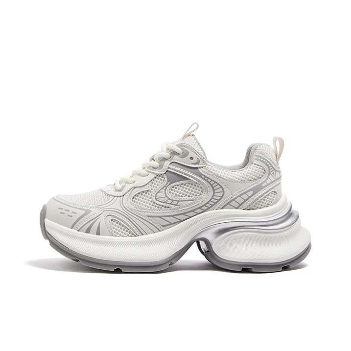 CAMEL Height Increasing Breathable Chunky Sneakers Women's-0