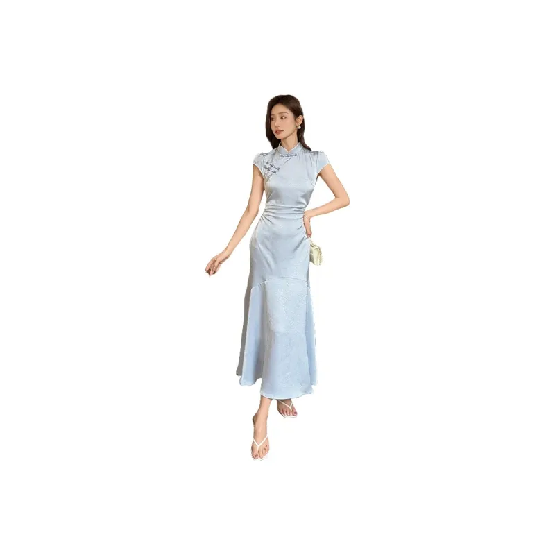 Mu Xiao Xin Short Sleeved Dress Women's-0