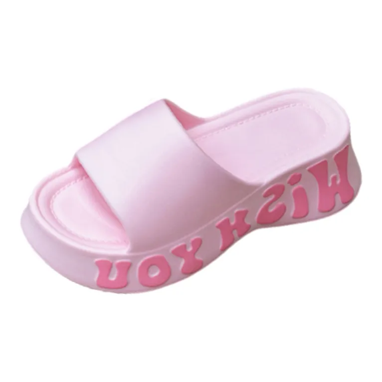 MAIMENG&XIAOTIANTUAN Summer Women's Slippers Side Print Letter Version Home Slippers-0
