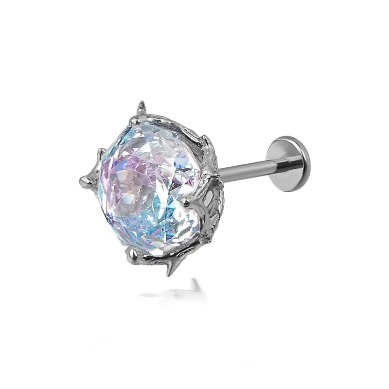 WIC Zircon Stud Earrings Unisex-25