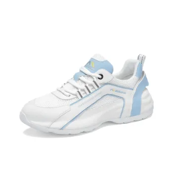 Kolumb Slip Resistant, Breathable, Lightweight Low Top Casual Shoes Women's White Light Blue