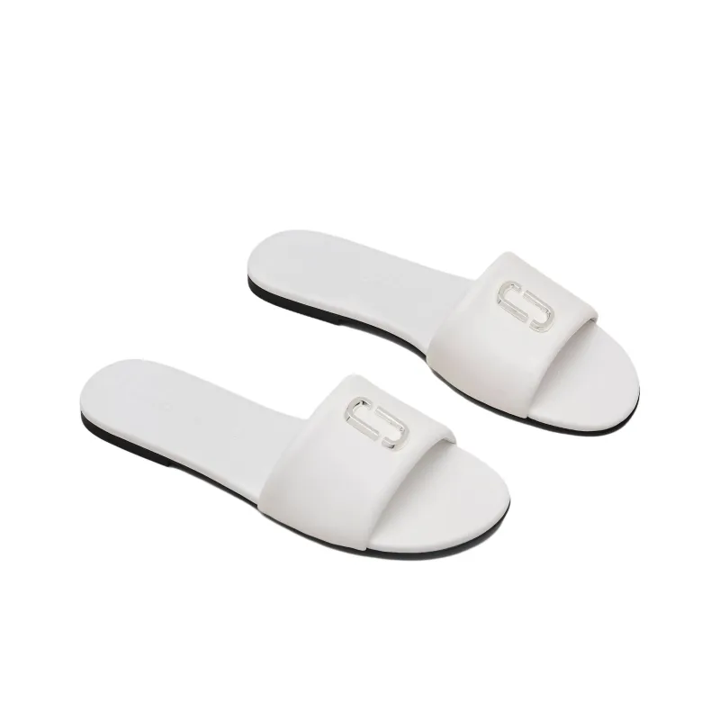 MARC JACOBS Snapshot Slide Slippers Women's White-2