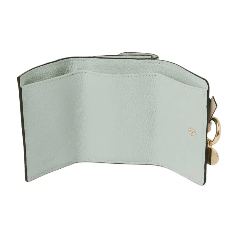 Chloe Alphabet Calfskin Wallet Trumpets Women's Blue Green-2