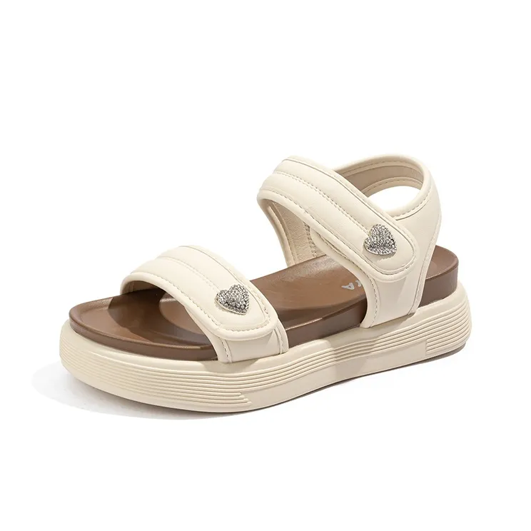 BABAYA KIDS One Strap Sandals Women's Beige-1