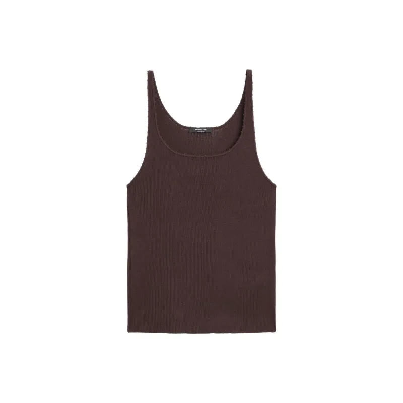 Massimo Dutti Tank Tops Women's Dark Red-0