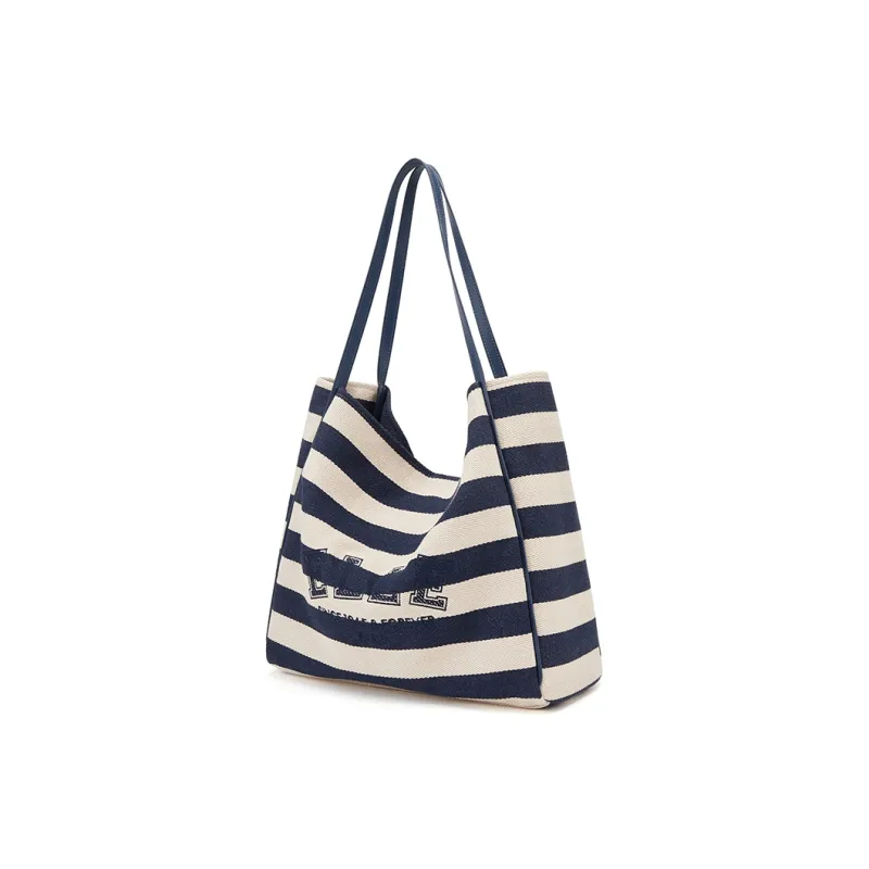 ELLE Fabric Tote Bag, Shopping Bag, Shoulder Bag Women's Blue-1