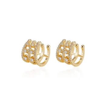 FUNNXI Copper Alloy Clip On Earrings Women's