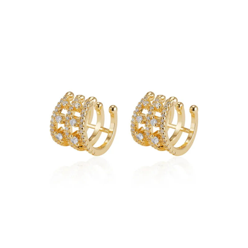 FUNNXI Copper Alloy Clip On Earrings Women's-0