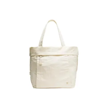 Lululemon Nylon Handbag Unisex Light Ivory & Gold
