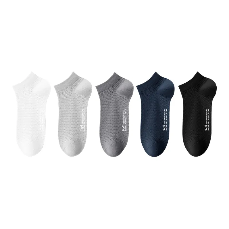 MIIOW Cool One Summer Series No Show Socks Men's 5 Pack-0