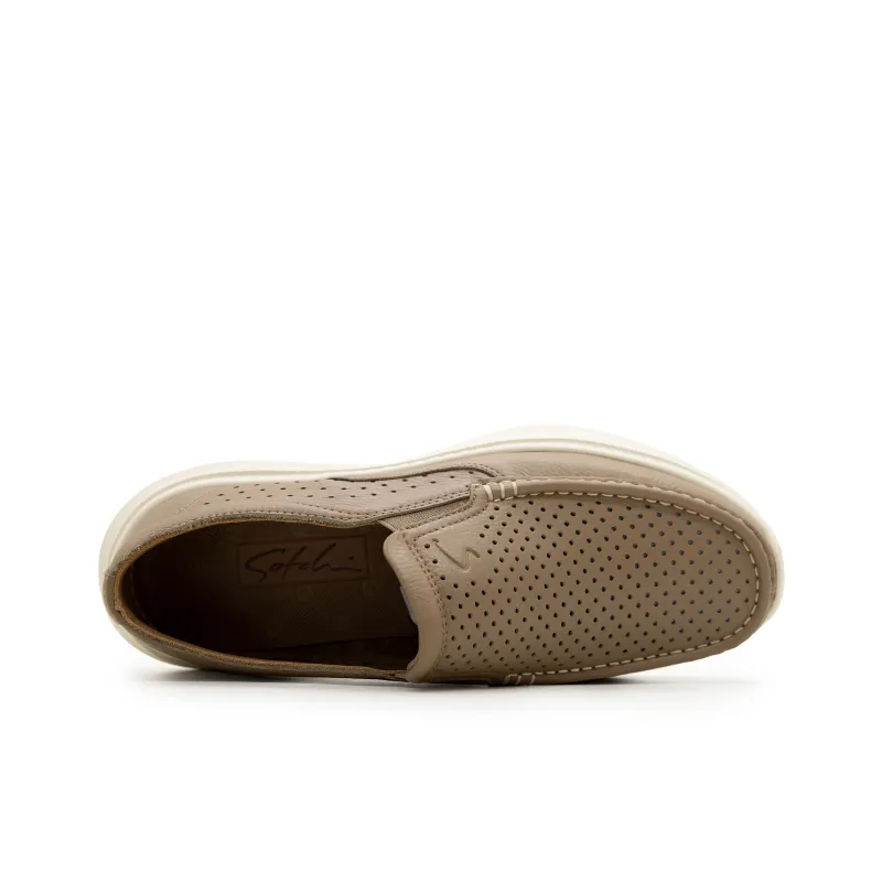 Satchi Casual Shoes, Slip on Men's Khaki-4