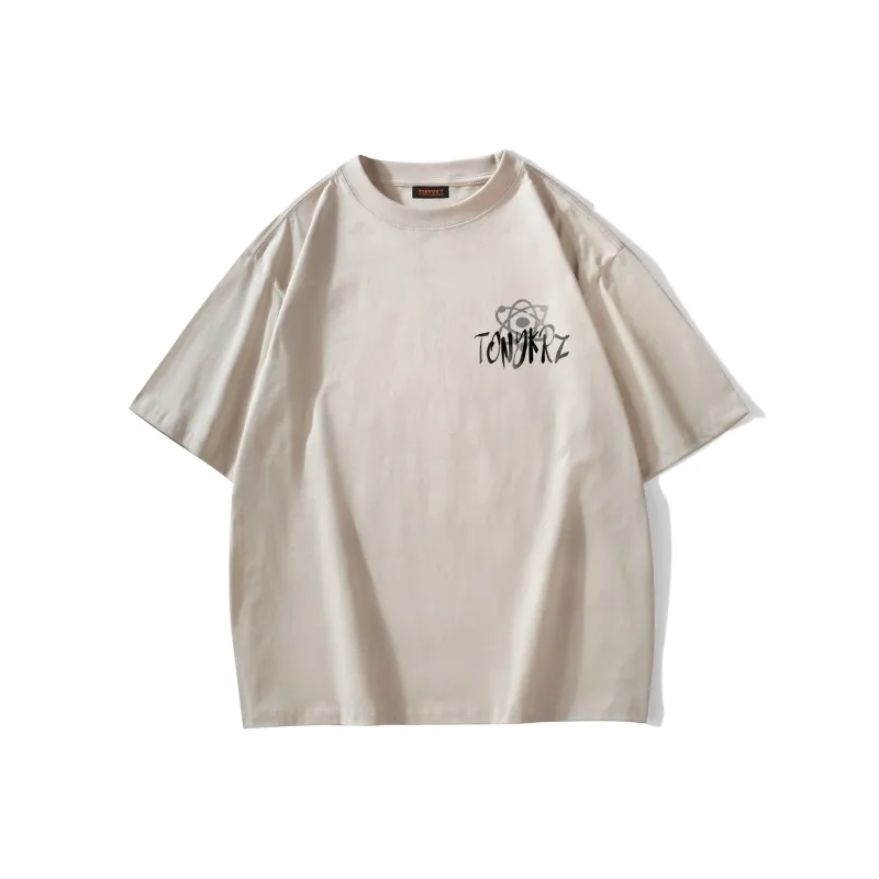TONYKRZ T Shirts Unisex Light Beige Apricot-1