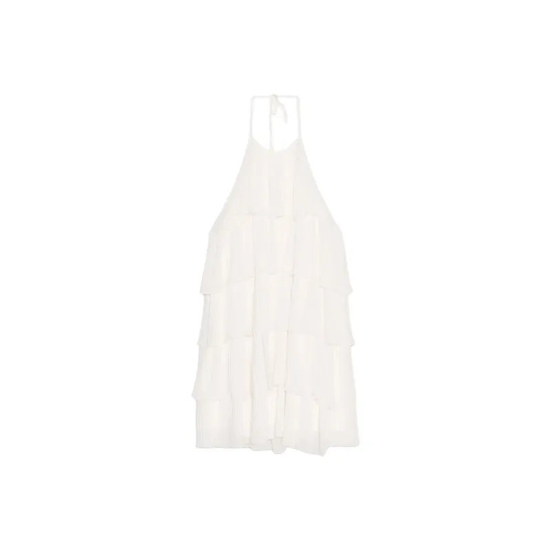 ZARA Slip Dresses Women's White-0