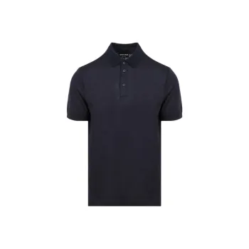 GIORGIO ARMANI Pure Virgin wool Piqué Polo Shirt