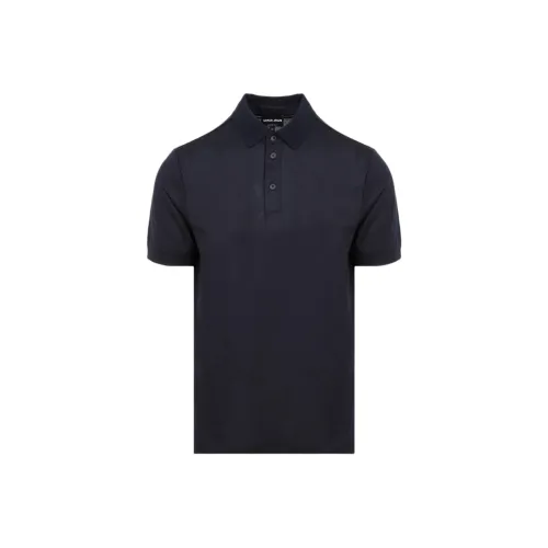 GIORGIO ARMANI Pure Virgin wool Piqué Polo Shirt