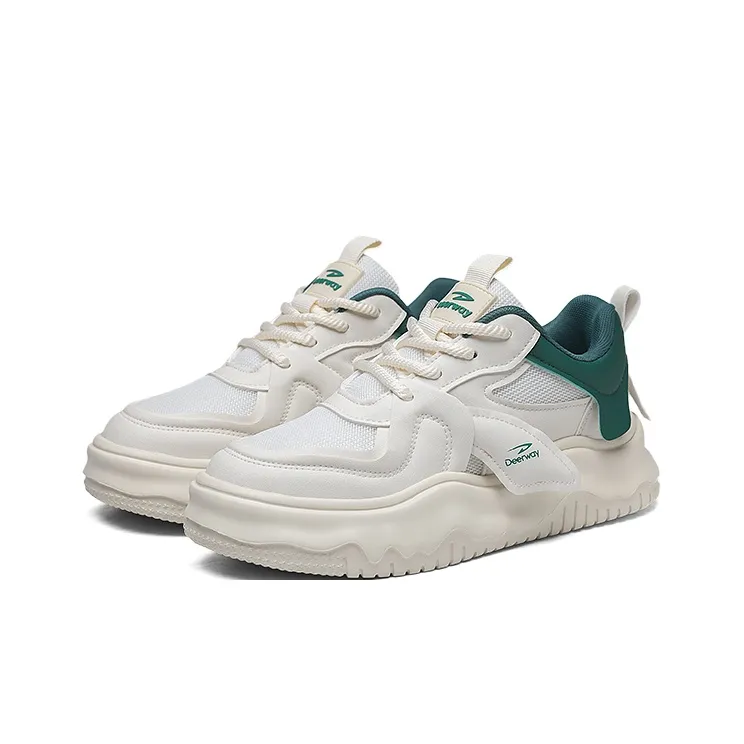DEERWAY Breathable, Slip Resistant, And Abrasion Resistant Low Top Casual Shoes Men's-1