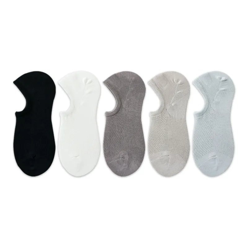 AUGUST No Show Socks Men's 5 Pack-0