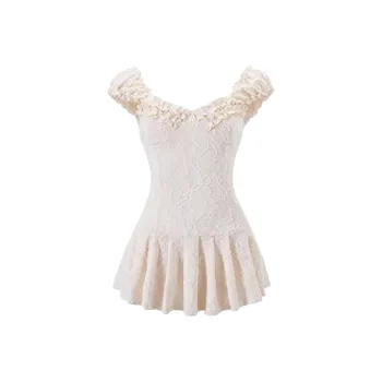 SISC Sleeveless Dresses Women's Apricot
