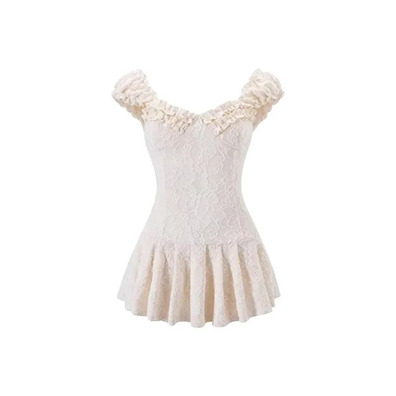 SISC Sleeveless Dresses Women's Apricot-0