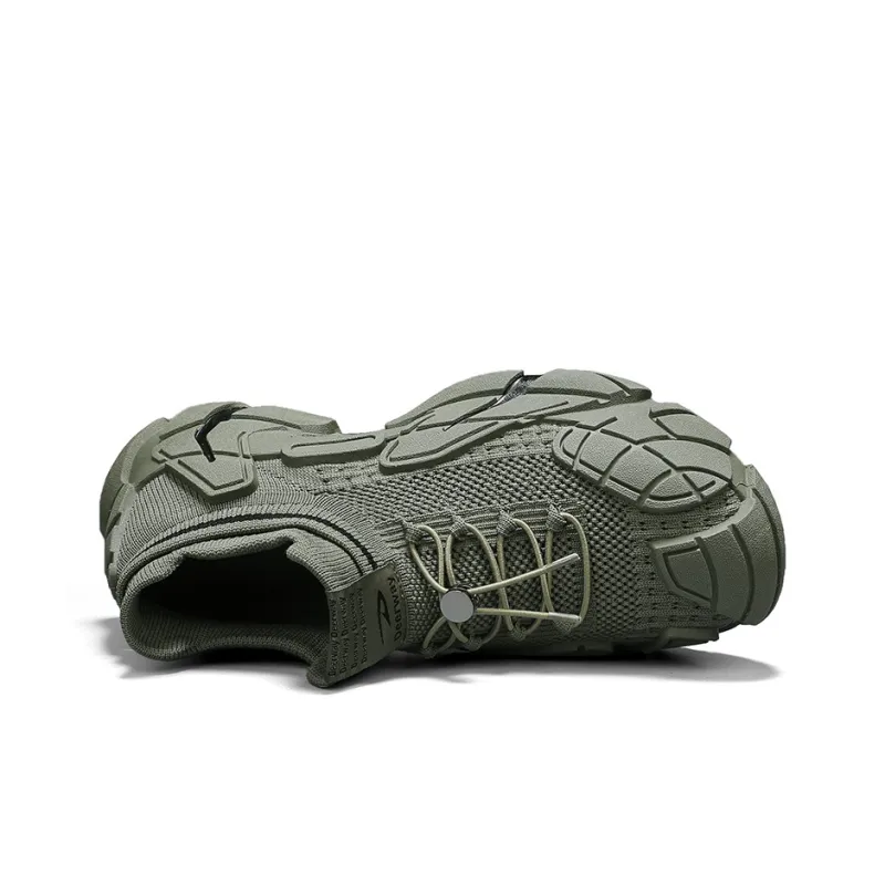 DEERWAY Cushioning, Slip Resistant, Lightweight Low Top Casual Shoes Men's Army Green-6