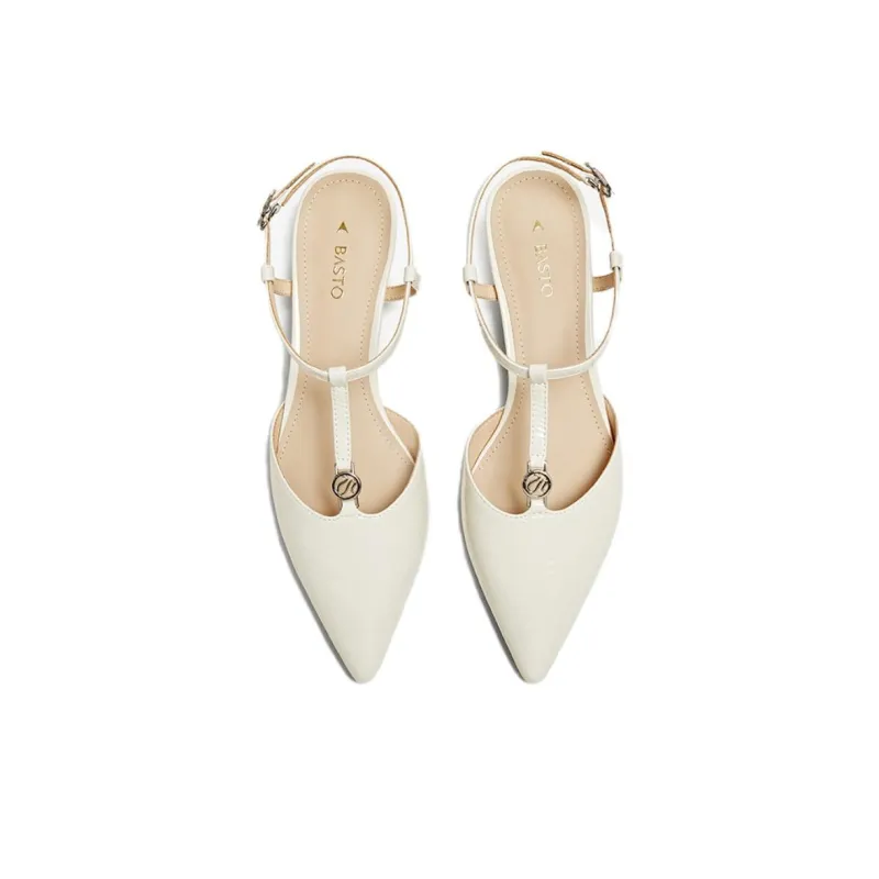 BASTO Slim Heel High Heels Low Heel Women's-2