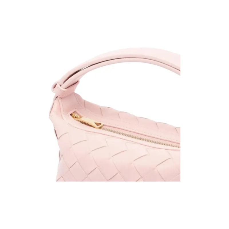 Bottega Veneta Leather Handbag Women's Pink-3