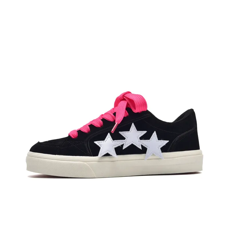 T628 Stars Puffy Shoes Slip Resistant, Abrasion Resistant, Lightweight Low Top Skateboard Shoes Unisex-76