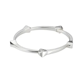 GUCCI 925 Sterling Silver Bangles Women's Silver