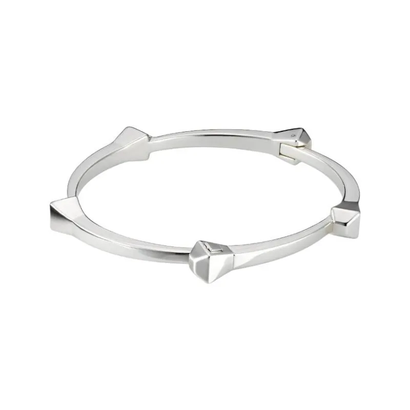 GUCCI 925 Sterling Silver Bangles Women's Silver-0