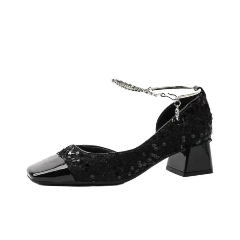 CHERRY&KALIKA Chunky Heel High Heels Women's-5