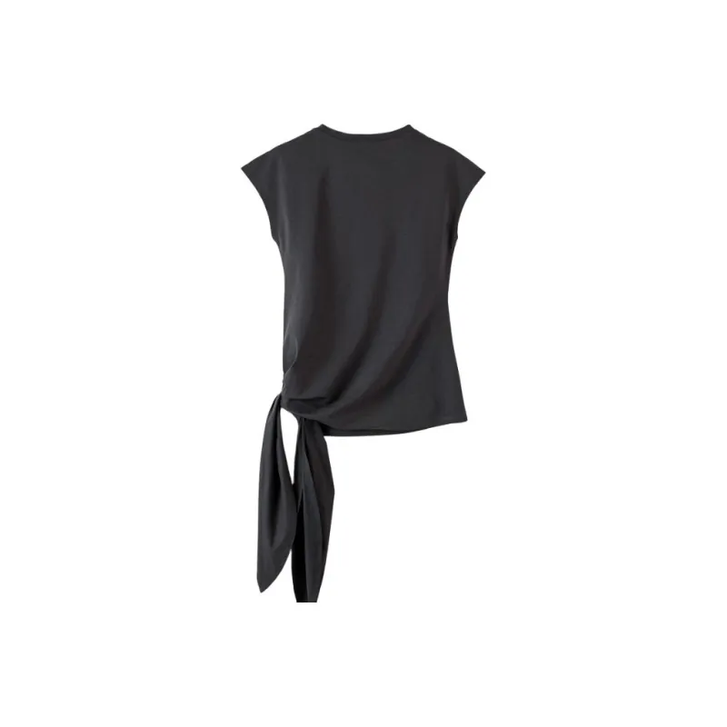 Late White T Shirts Women's Dark Gray-1