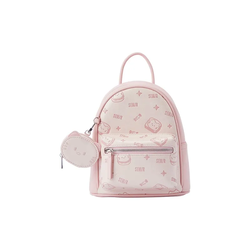 SEM/R PU Students Schooling Commute Small Backpack Women's-0