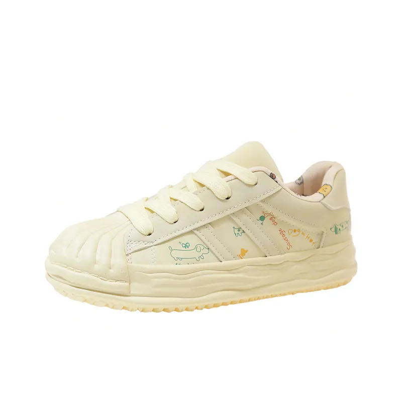 Daying Anti Slip And Wear Resistant Height Increasing Low Top Casual Shoes Women's-0