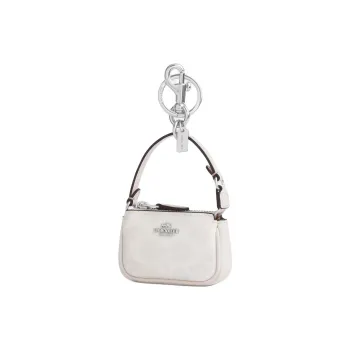 COACH Nolita Canvas Coin Purse Mini Women's White