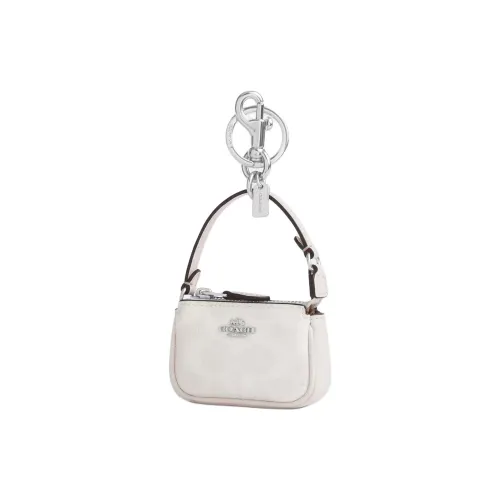 COACH Nolita Canvas Coin Purse Mini Women's White