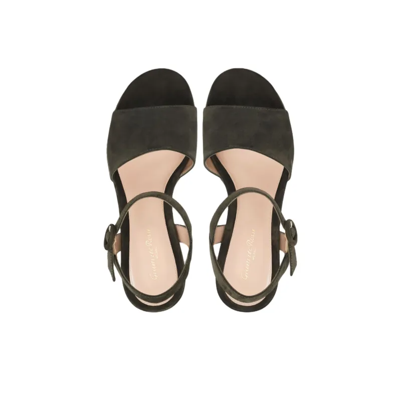 GIANVITO ROSSI Carol One Strap Sandals 7.5cm Women's Green-3