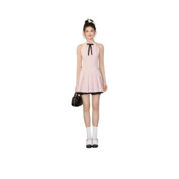 GOSO Sleeveless Dresses Women's Pink