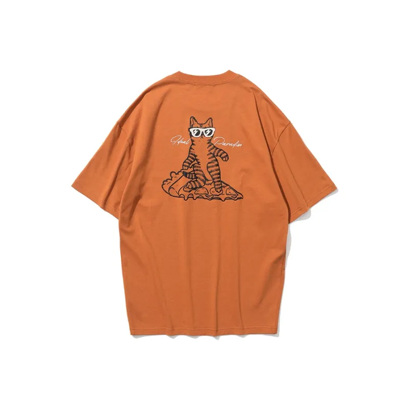 ZUO T Shirts Men Orange Red-1