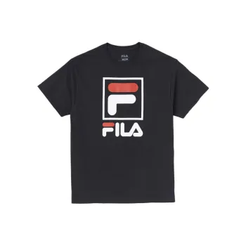 FILA Stacked Tee Shirt T Shirt Men's Black
