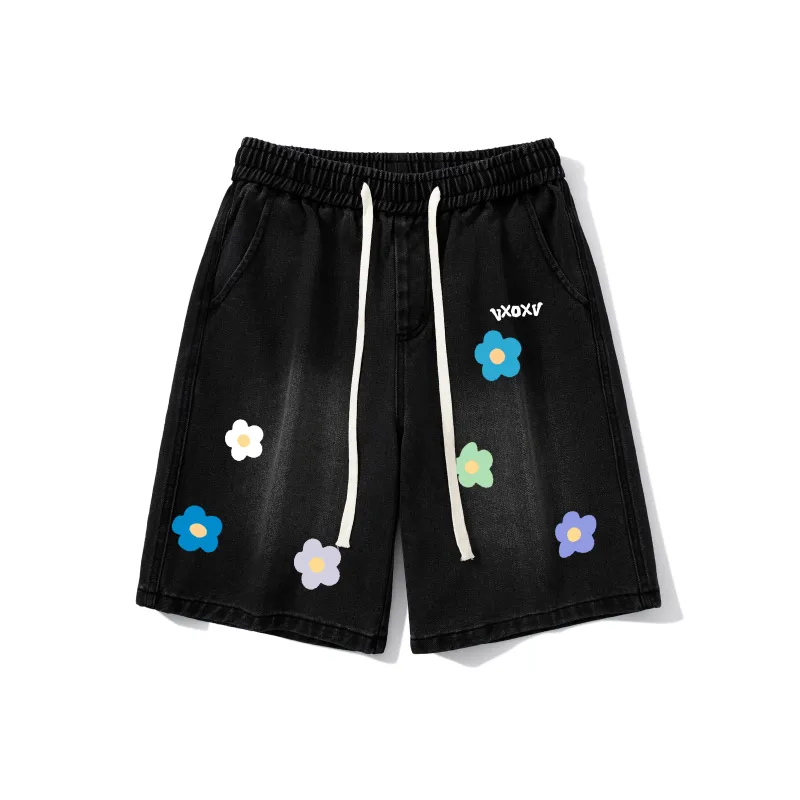 VXOXV Denim Shorts Unisex-0