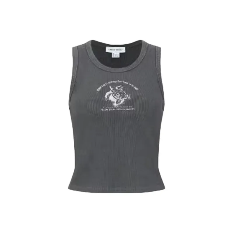 URBAN REVIVO Tank Tops Women's Dark Gray-0