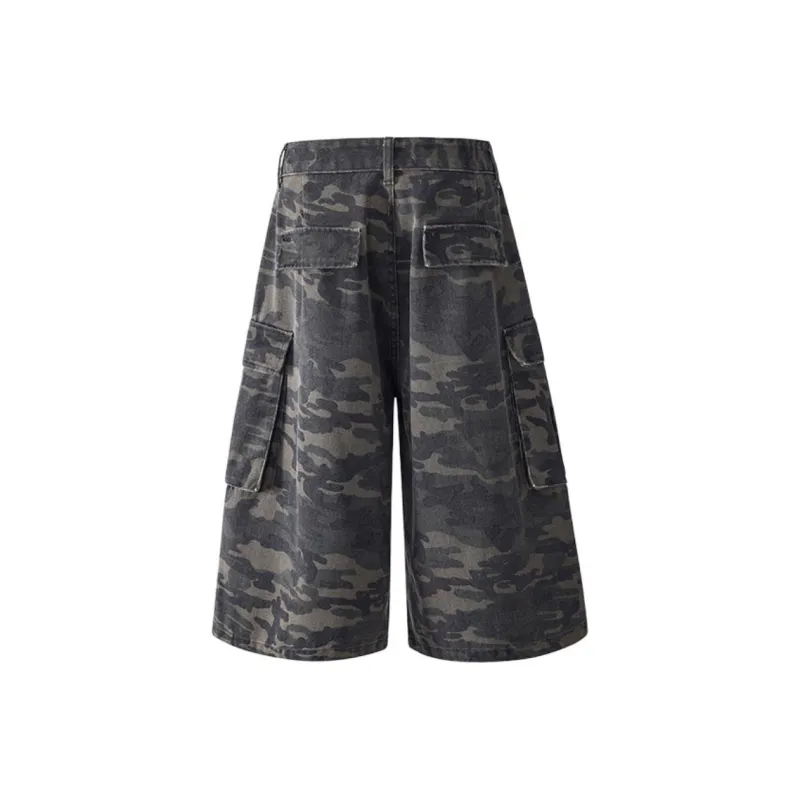 ZAZN Denim Shorts Women's Camouflage-1