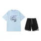 2 Pack (Haze Blue Top+Black Shorts)